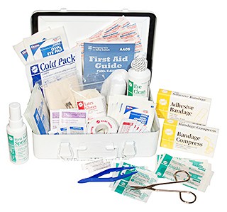 Truck First Aid Kit, Bulk/Medium, Metal Box