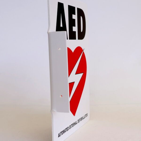 AED wall sign, 2-sided, vinyl, perpendicular, 10"X 7” - Image 2