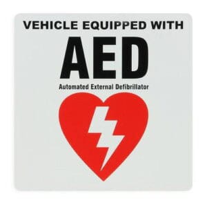 AED Vehicle Sticker