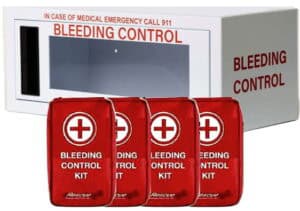 Bleeding Control Cabinet, small, with 4 Bleeding Control Kits