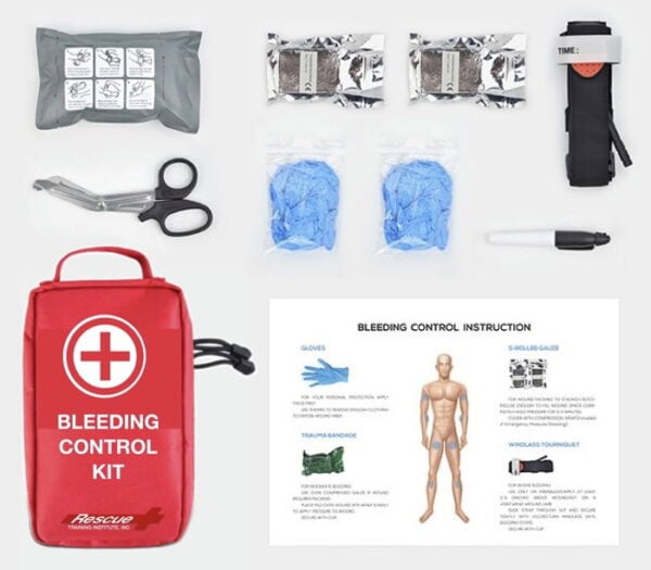 Bleeding Control Cabinet, large, with 8 Bleeding Control Kits in 2 Carry Bags - Image 5