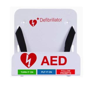 AED Wall Rack with strap, Universal, Aluminum